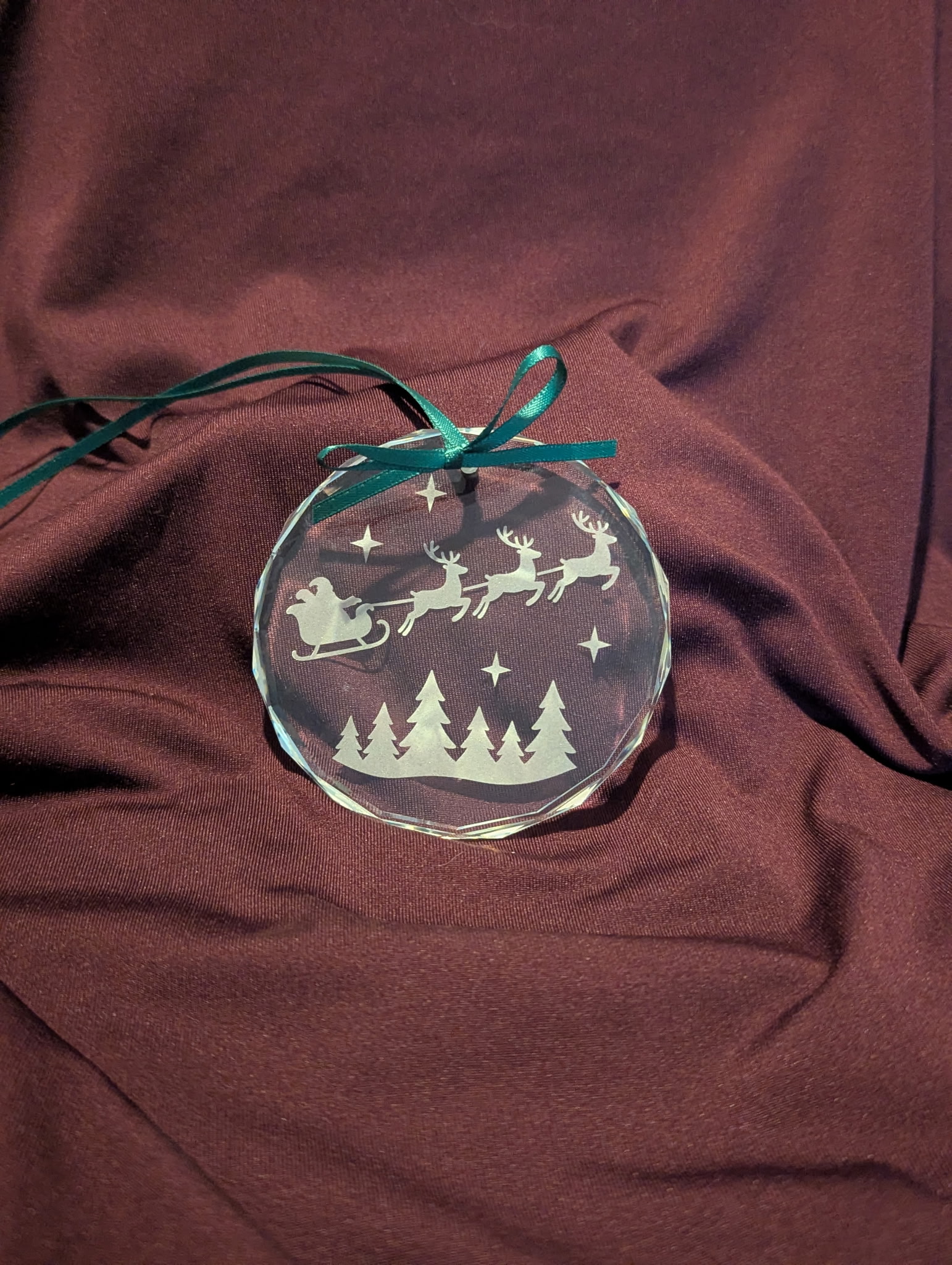 Julornament i kristallglas — 3-pack